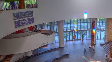 Time-lapse of prism spectra at the National Museum of the American Indian, September 2015