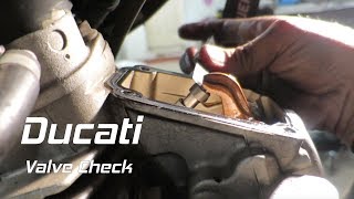 Checking the valves on my sister's Ducati Monster | Back in the Garage