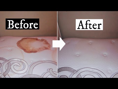 CLEAN WITH ME | Watch stains disappear | Removing urine/sweat stains from a mattress
