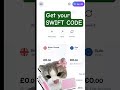 How to get your SWIFT CODE on the Grey app #swiftcode #grey #greyapp