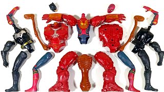 Assemble Toys Hulk Buster Vs Spider-Man Vs Siren Head Vs Batman Avengers