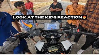 Supermoto mode in 170+ top speed😈🔥|Crazy kids reaction😍|Weekend ride🏍️|Duke 39T|don’t miss to watch|