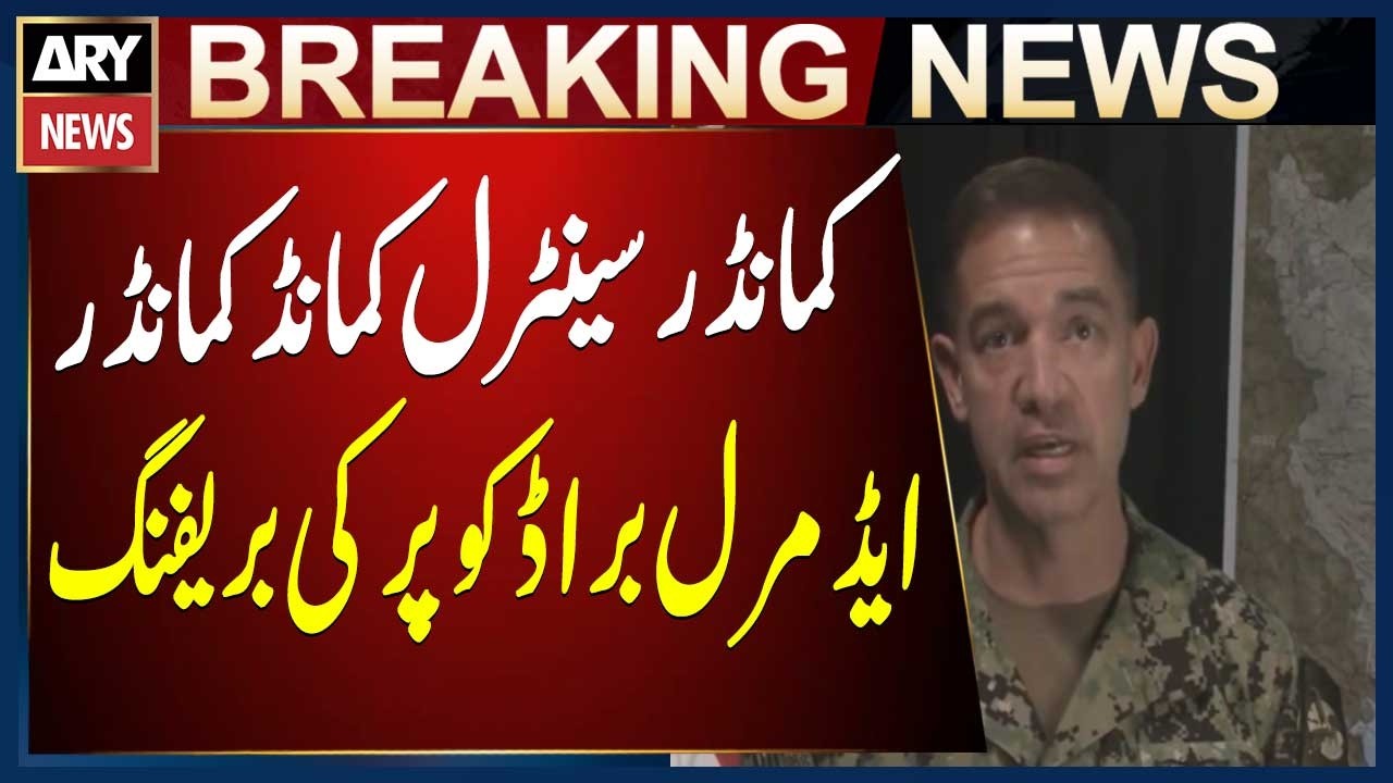 Briefing by Commander Central Command Commander Admiral Broad Cooper