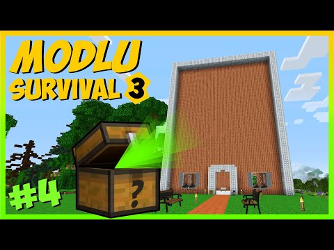 GİZEMLİ SANDIĞI AÇIYORUZ ve YENİ EVİM 👀 - Modlu Survival S3 _ #4