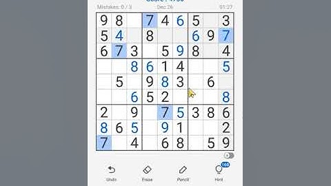 Sudoku Free Classic Puzzles Mobile | Daily Challenge December 26, 2022