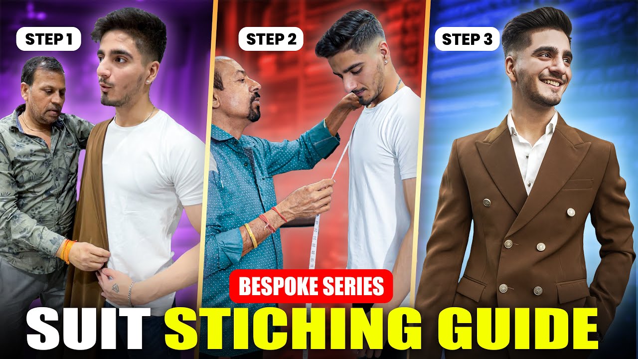 How To Buy A Suit | Suit Stitching Guide | Building Mens Suit From Scratch 