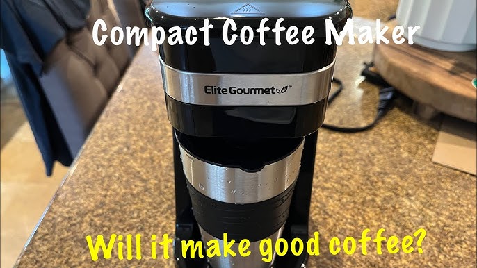 Elite Gourmet Single Serve Personal Coffee Maker with Stainless Steel  Travel Mug Black EHC111A - Best Buy