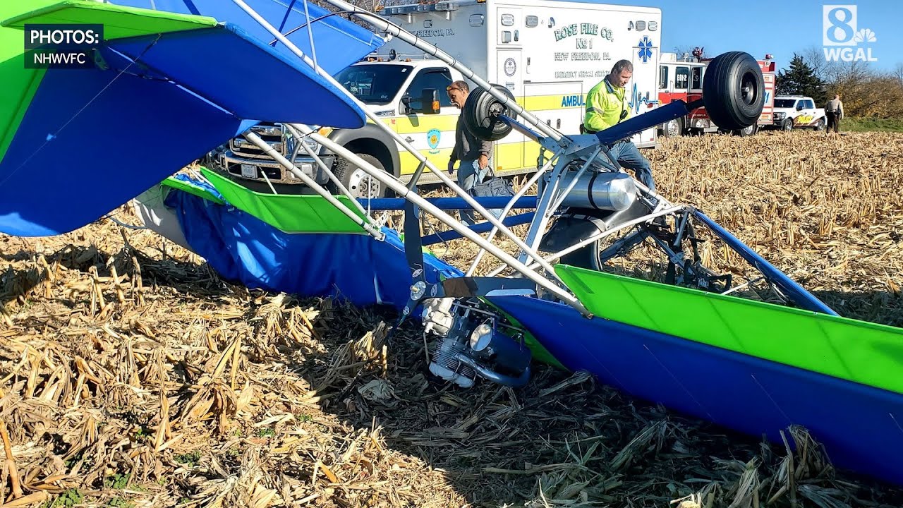 Ultralight aircraft crashes in North Hopewell Township field YouTube