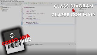 Class diagram & creazione classe con main - Corso Java #02