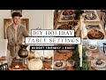 Easy & Budget-Friendly Holiday Tablescapes 🎄