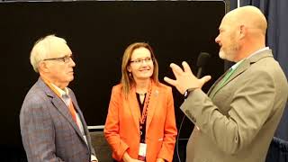 Camelia Knapp and Thomas Cronin representing at AAPG MIDCON Convention #oilandgas #energy #podcast