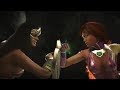 Injustice 2 : Wonder Woman Vs Starfire - All Intro/Outros, Clash Dialogues, Super Moves
