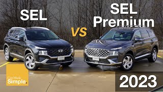 2023 Hyundai Santa Fe SEL vs SEL Premium | Side by Side Trim Comparison!