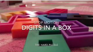 Digits in a box-puzzle | STOP MOTION