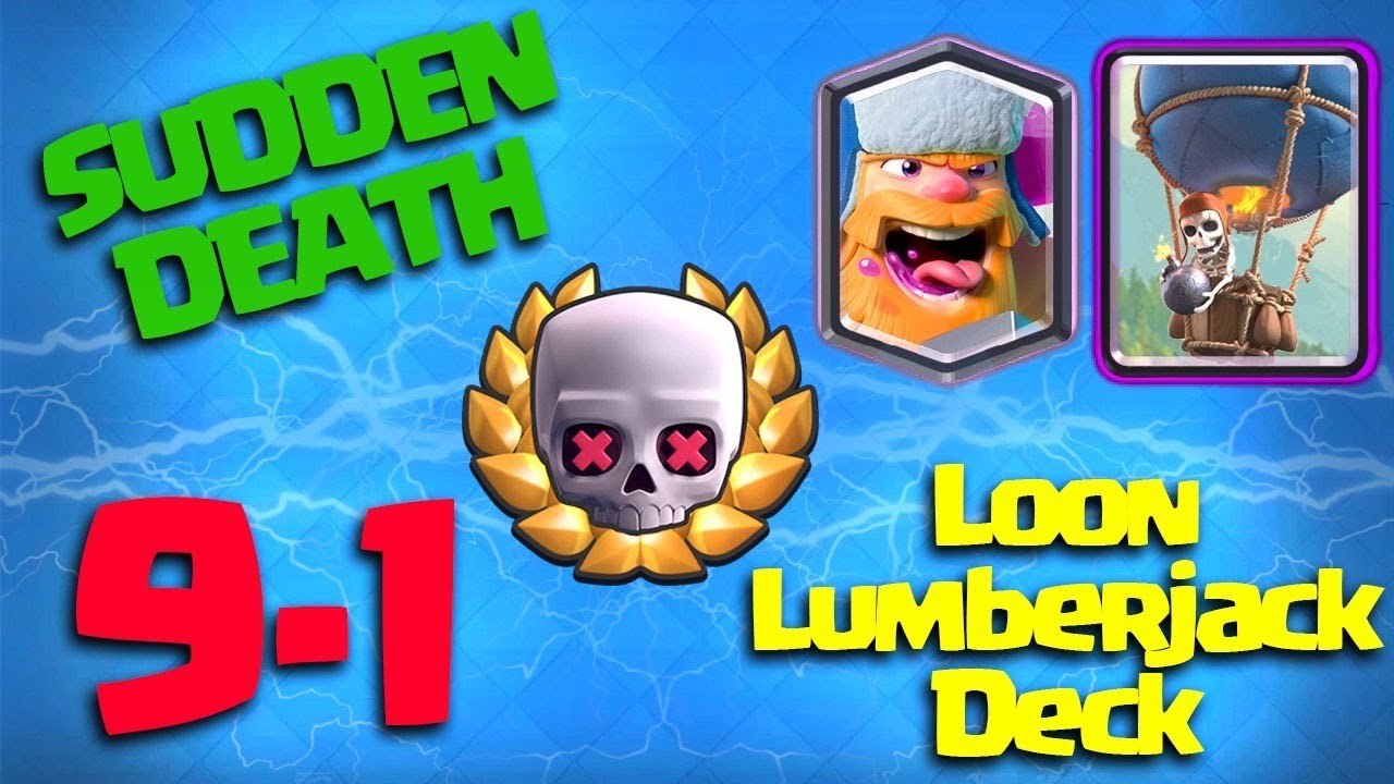 SUDDEN DEATH 💀 CHALLENGE LUMBERJACKLOON DECK 91 GAMEPLAY CLASH
