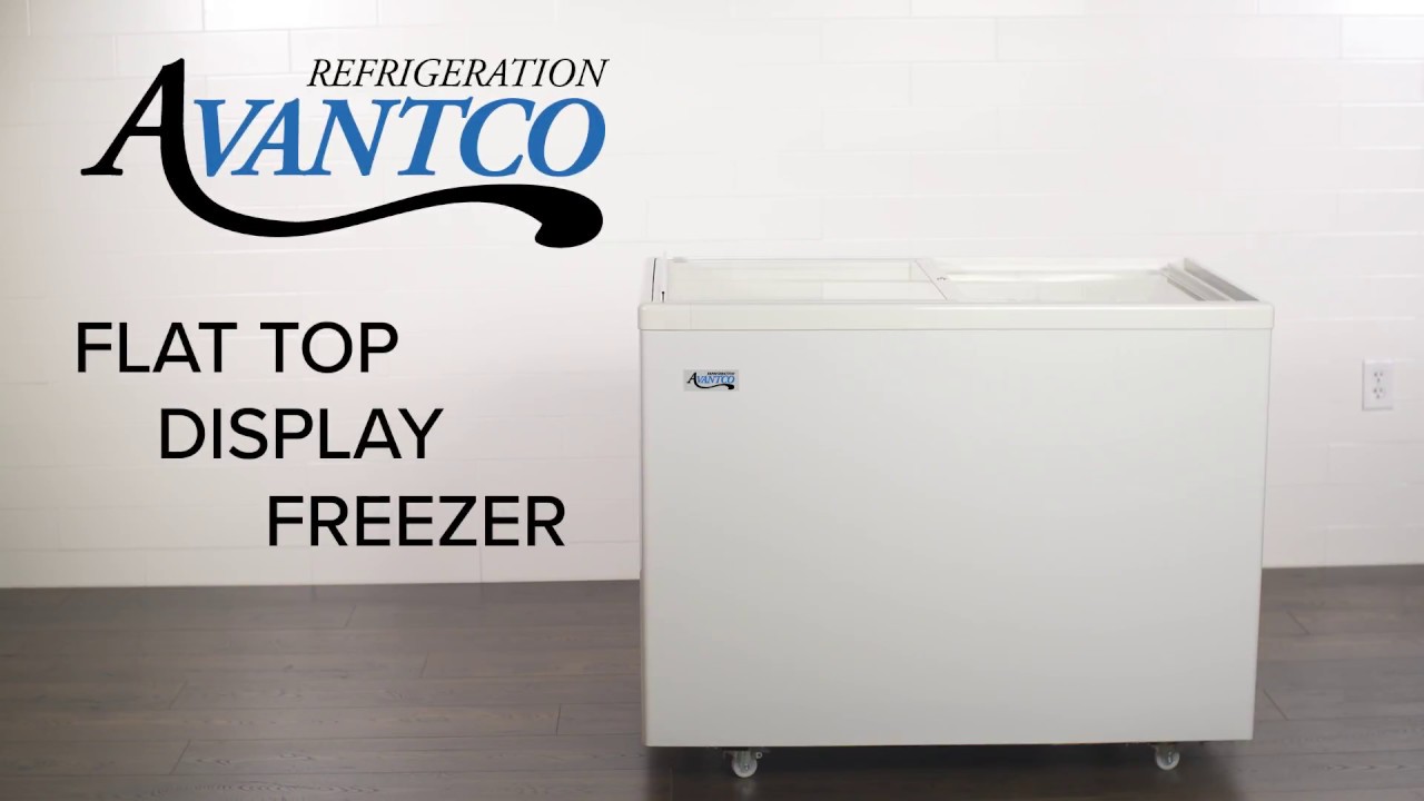 Avantco Flat Top Display Freezer - YouTube