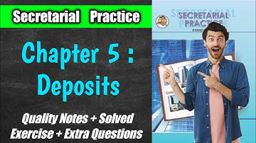 5. Deposits| Secretarial Practice| HSC Board | #syjc #hsccommerce