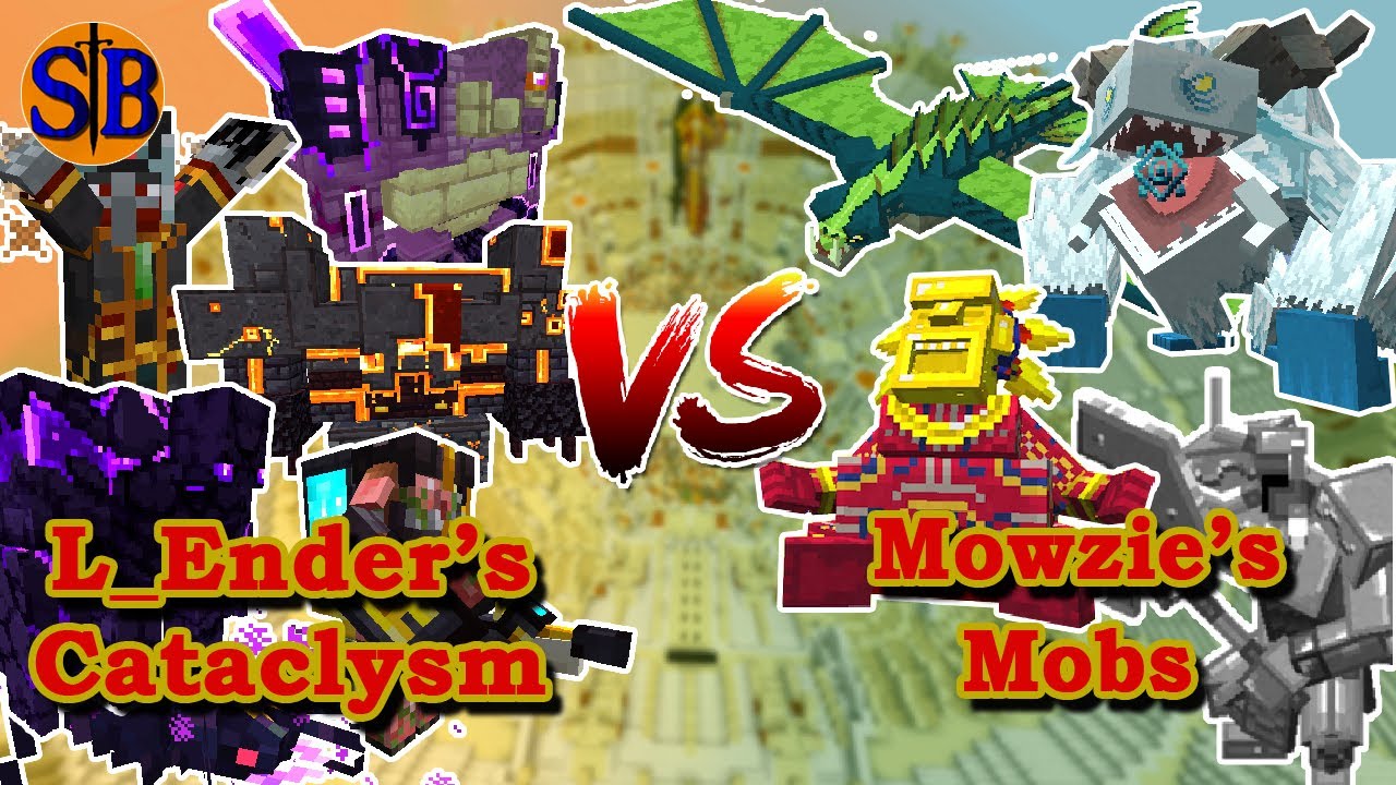 Ender Guardian (L_Ender 's Cataclysm) vs Mowzie's mobs