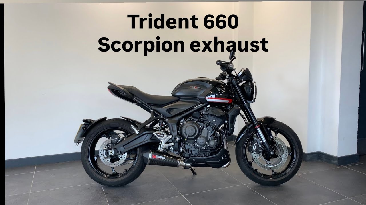 [くるぶし]トライデント660 SCORPIONフルエキゾースト Trident 660 Scorpion exhaust - YouTube