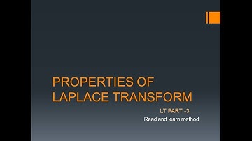 LAPLACE TRANSFORM -3 PROPERTIES -Signal & System gate / TRB Gate SSC JE   EEE Forever
