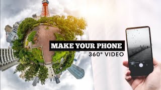 360° Only With Mobile Camera Video || How to create 360 degree video in smartphone Theta App. screenshot 1