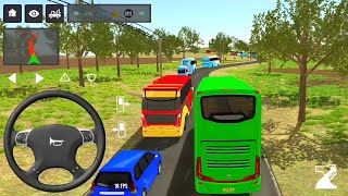 Bus Simulator Indonesia | Green Double Decker Bus Heavy Rush City Rout😱 | Android Gameplay screenshot 1