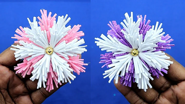 Amazing Snowflake From Glitter Foamiran ❄ Christmas Decoration Ornaments ❄ DIY Christmas Crafts