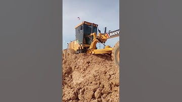 Motor Grader stuck in bad ground#construction #motorgrader #stuck #shorts