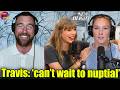 Kylie Kelce reacts to Travis' eagerness for his wedding day with Taylor Swift on New Heights