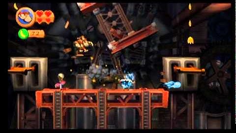 Donkey Kong Country Returns Walkthrough Part 22 - Crazy Platforms | GamersCast