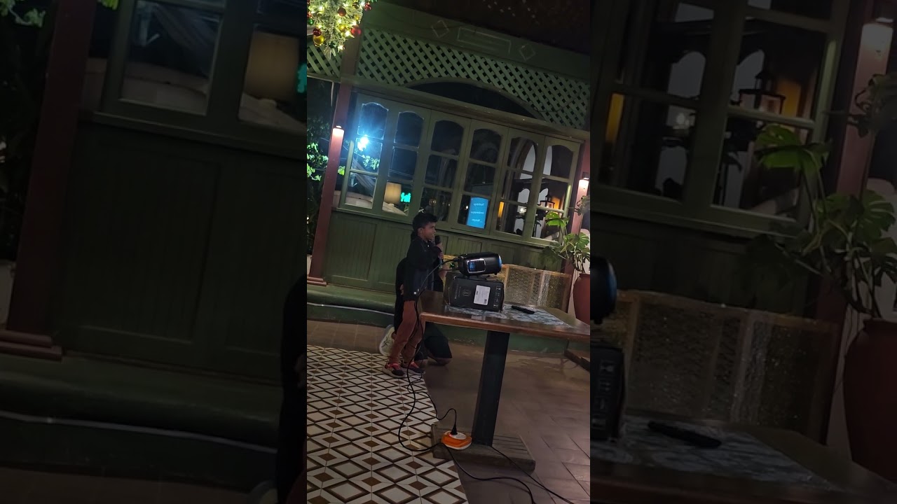 Son & Dad fun karaoke performance