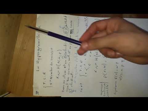 Probabilite S2 #EP4 loi hypergéométrique - YouTube
