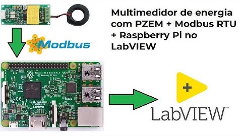 Medição de energia com LabVIEW utilizando Raspberry Pi e PZEM com rede Modbus RTU e Hobbyist toolkit