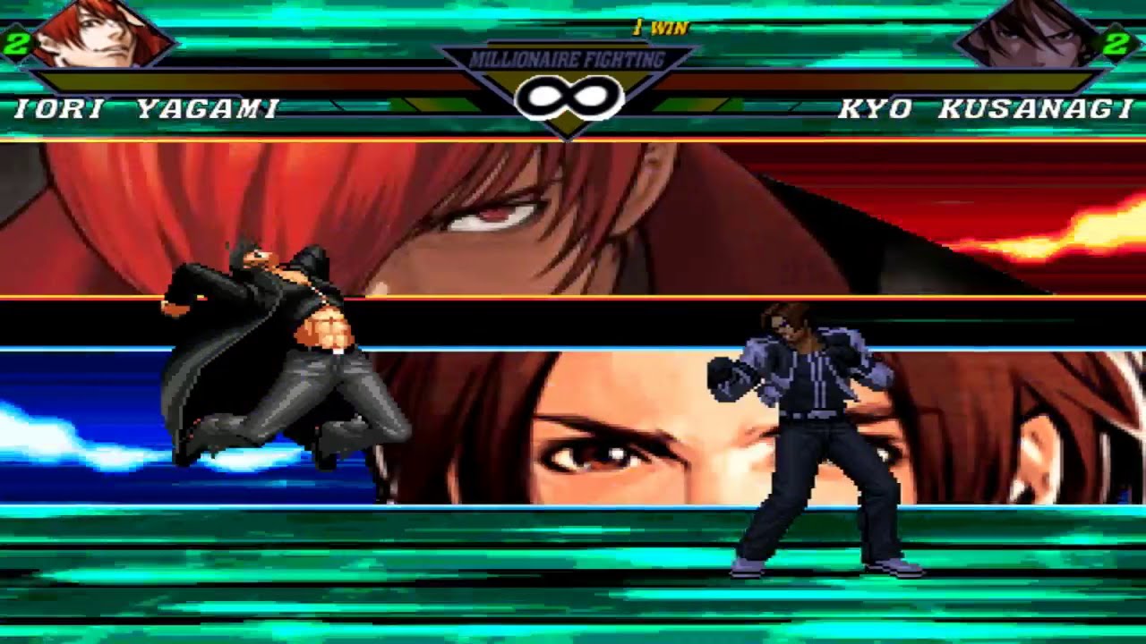 KOF 2002– Kyo Kusanagi vs Iori Yagami, By Bluster Gaming