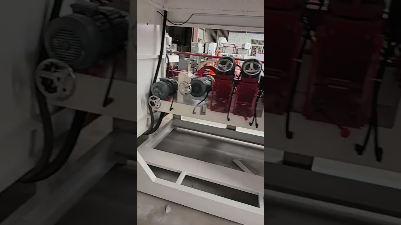 Horizontal stone edge polishing machine for processing countertops, stair treads, window sills, etc.