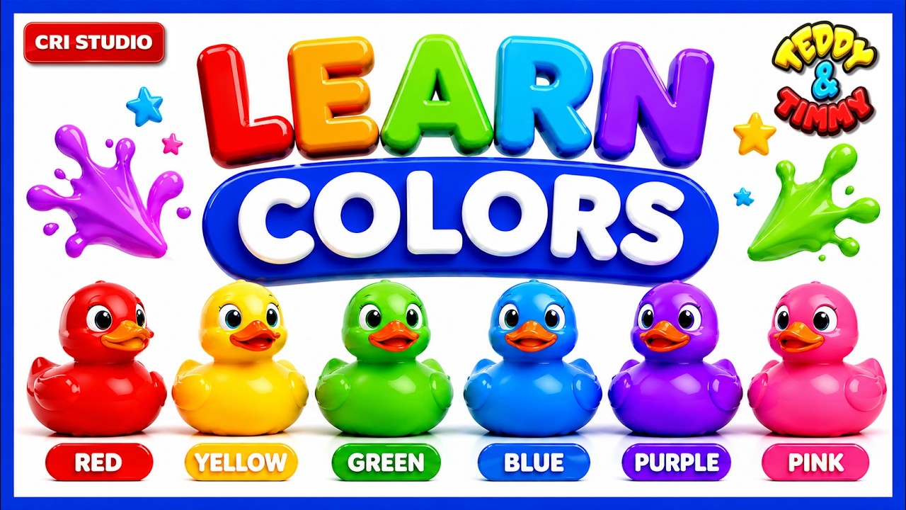 Learn Colours | Colour Names | Pink | Green | Red | Colors for Kids | Learning Video for Toddlers
