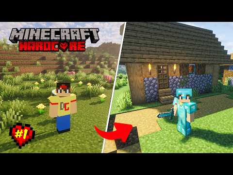The PERFECT START In Minecraft Hardcore Season 2 | Diamond Armor Challenge (Hindi)