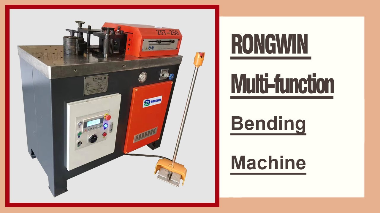 RONGWIN New style 25T metal profile bending forming hydraulic pipe bending machine working