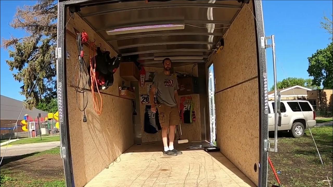 Epoxy In 7x14 Enclosed Trailer YouTube