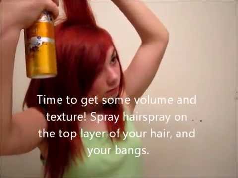 How to style emo/scene hair. (neutral)
