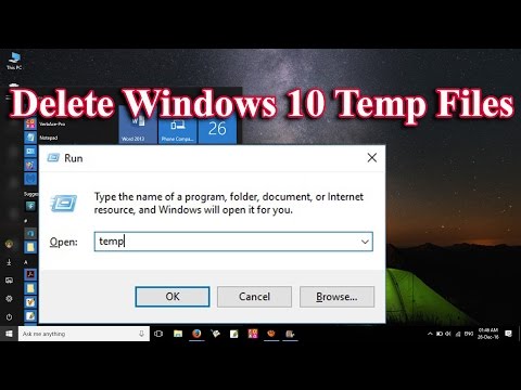 Delete Temp Files in Windows 10 Using Run
