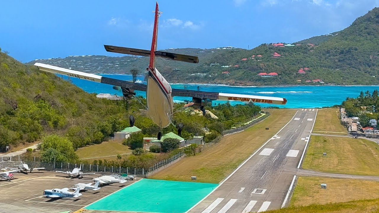 CLOSE UP TAKEOFFS & LANDINGS | St Barth Airport Plane Spotting