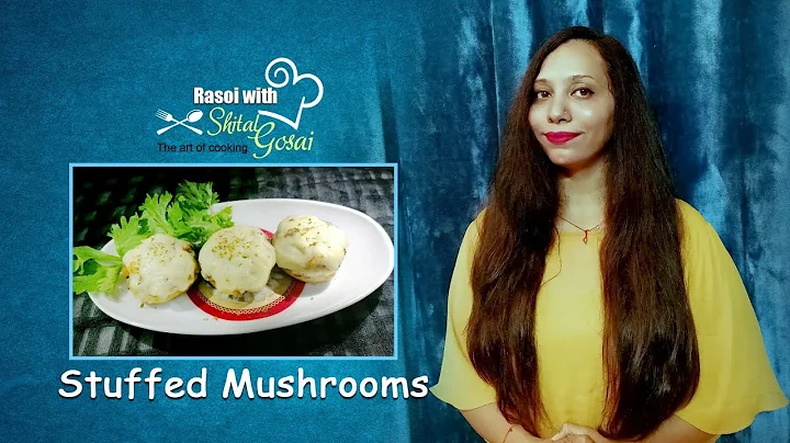 Stuffed mushrooms | cheese stuffed mushrooms | perfect appetizer |RASOI WITH SHITAL GOSAI
