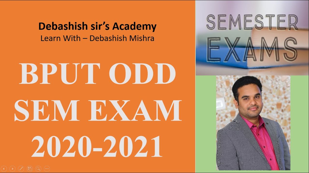BPUT ODD SEM EXAM2021