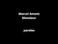 Marcel Amont-Monsieur-paroles