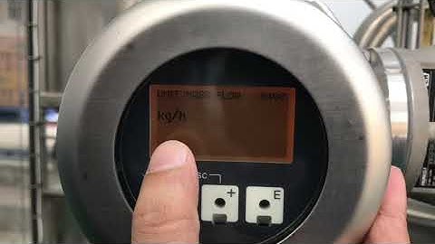 Mass flow meter PromassF Endress+Hauser setup