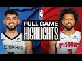 GRIZZLIES at PISTONS | FULL GAME HIGHLIGHTS | March 13, 2026