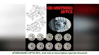 10Pc Car Metal Hood Bonnet Under Engine Insulation Cover Clips For VW Audi Ford Exhaust Heat Shield