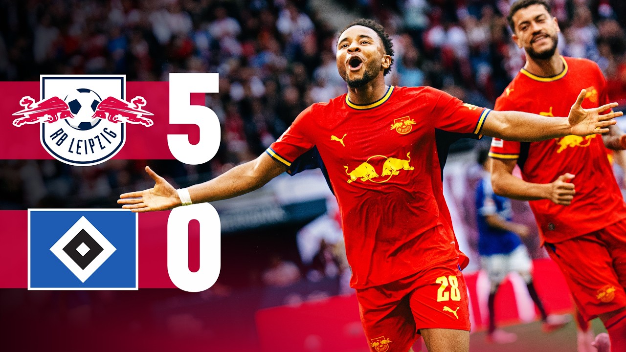 BACK ON TRACK: Nkunku’s Debut Goal in Huge Win! | RB Leipzig – Hamburger SV | Bundesliga Highlights