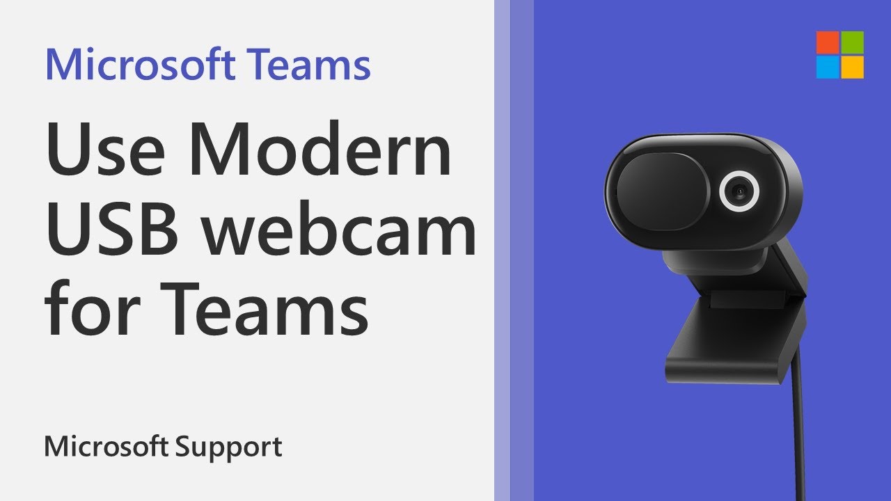 How to use Microsoft Modern USB Webcam with Teams | Microsoft - YouTube